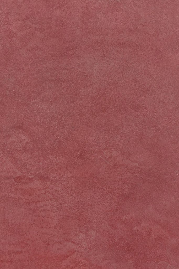 Béton ciré teinte B301 Rouge Carmin pour sols, murs, meubles et escaliers