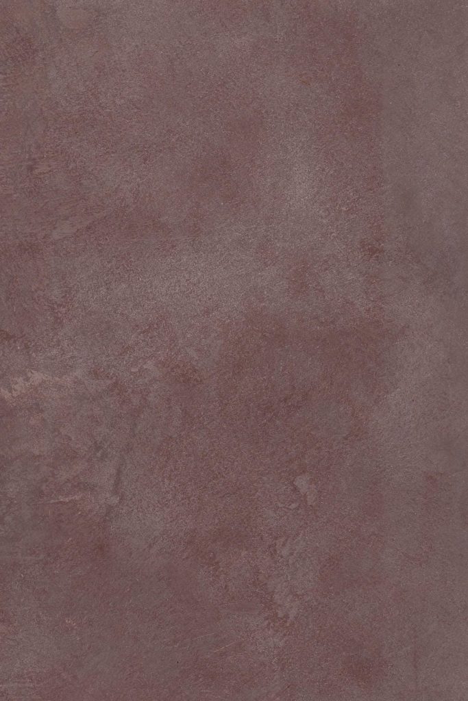Finition minérale B311 Rouge de Falun en béton ciré, idéale pour murs, sols, meubles et escaliers