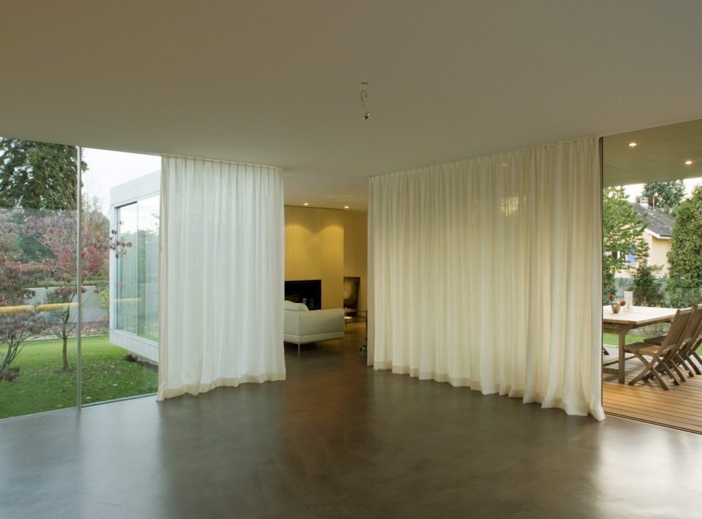 Béton ciré au sol d'une villa