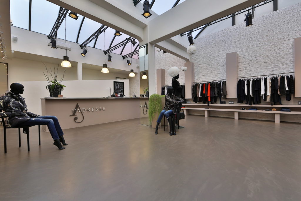 Béton ciré sur un ancien marbre