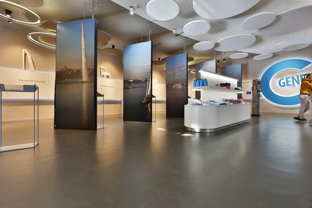 Sol en béton ciré office du tourisme