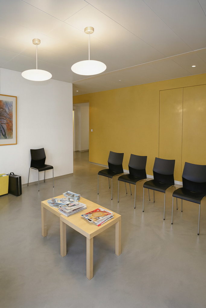 Sol en béton ciré cabinet médicale