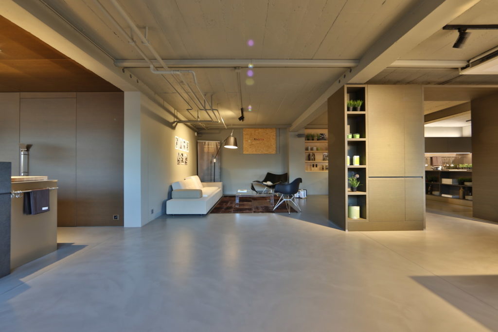 Sol de art linea en béton ciré